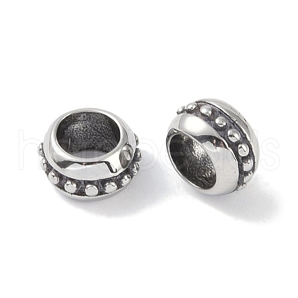 316 Surgical Stainless Steel European Beads STAS-P362-38AS-01-1