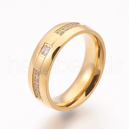 304 Stainless Steel Finger Rings RJEW-A032-02G-1