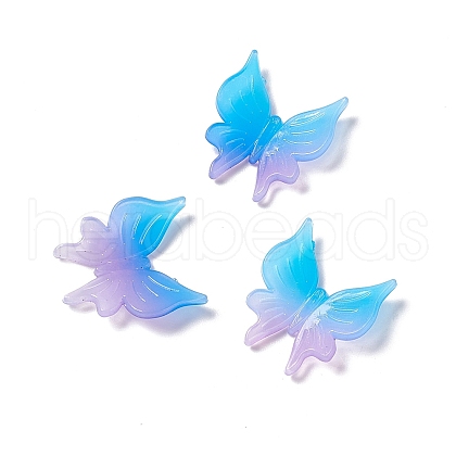 Two Tone Opaque Acrylic Cabochons OACR-C009-11B-1