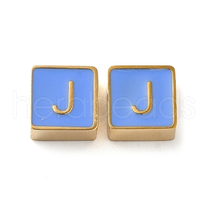 304 Stainless Steel Enamel Beads STAS-L022-293G-J-1