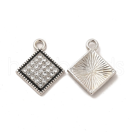 Alloy Rhinestone Pendants ALRI-M019-02AS-1