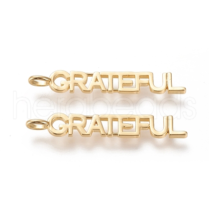 Brass Pendants KK-L188-21G-1