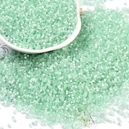 Imitation Cat Eyes Glass Seed Beads SEED-H003-03Y-1