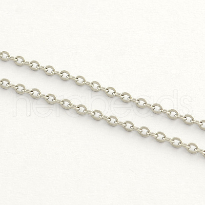 Non-Tarnish 304 Stainless Steel Cable Chains X-CHS-Q001-07-100m-1