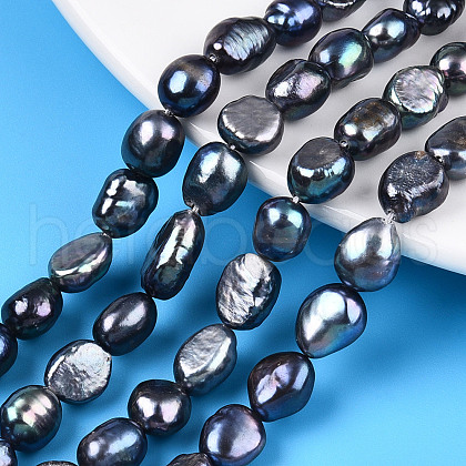 Natural Cultured Freshwater Pearl Beads Strands PEAR-N014-07I-1