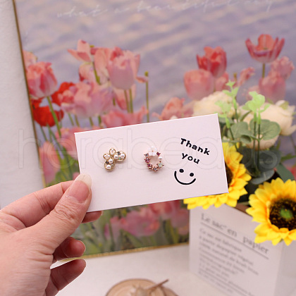 Rectangle Paper Earring Display Cards CDIS-A008-01A-1