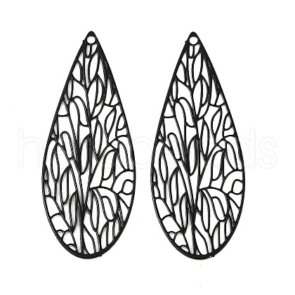 Spray Painted 430 Stainless Steel Pendants STAS-H236-01C-1