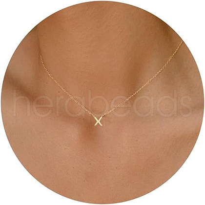 Brass Pendant Initial Necklaces for Women FS-WG1D7F7-11-1