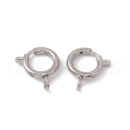 201 Stainless Steel Spring Ring Clasps STAS-J401-LD022-12-1