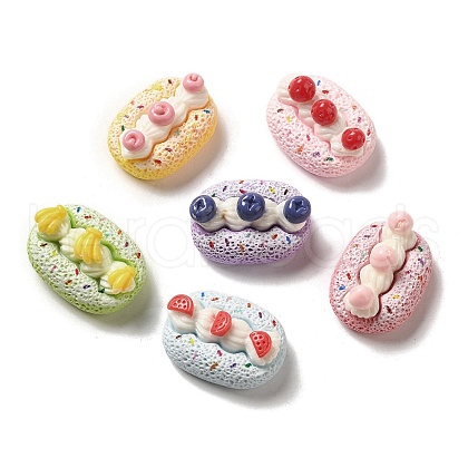 Opaque Resin Decoden Cabochons RESI-Z022-01-1