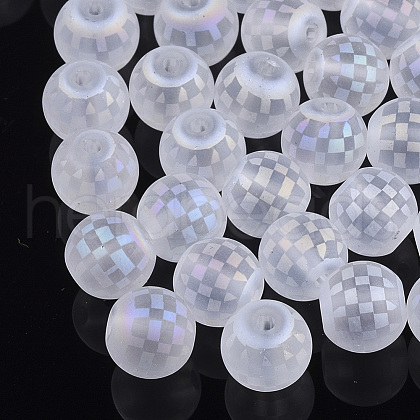 Electroplate Glass Beads EGLA-S178-04I-1