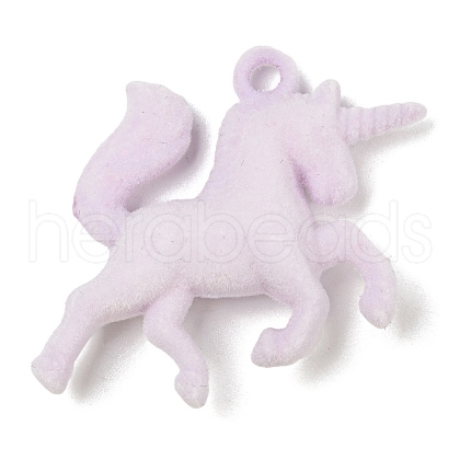Flocky Resin Pendants CRES-D017-02A-1