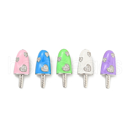 Rack Plating Brass Micro Pave Cubic Zirconia Pendants KK-P277-09P-1