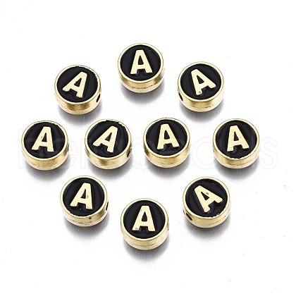 Alloy Enamel Beads ENAM-N052-006-02A-RS-1