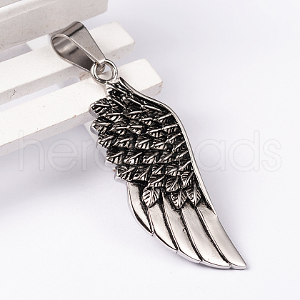 304 Stainless Steel Big Pendants STAS-K031-01-1