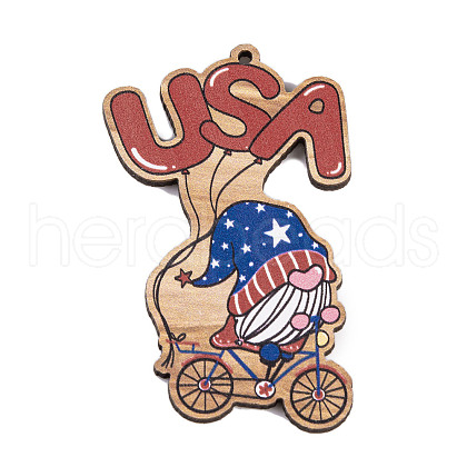 Printed Wood Pendants FIND-H003-01A-1