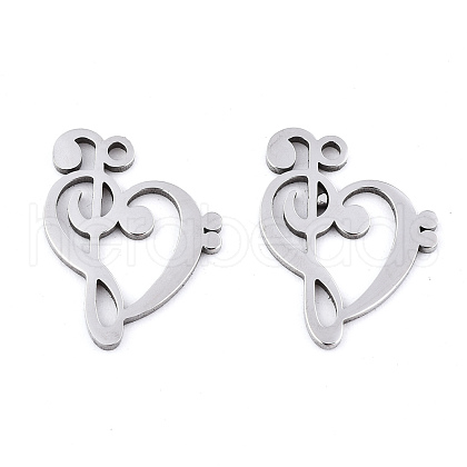 Non-Tarnish 201 Stainless Steel Pendants STAS-S081-029-1