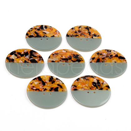 4-Hole Cellulose Acetate(Resin) Buttons BUTT-S026-002C-01-1