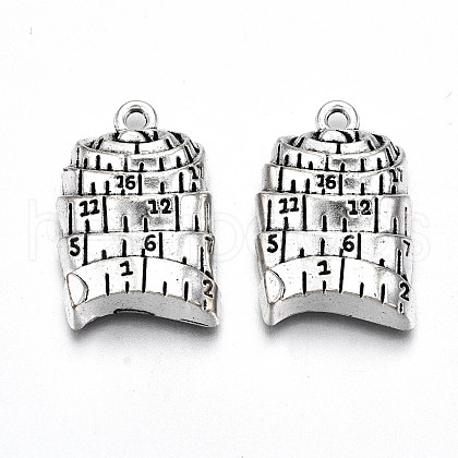 Tibetan Style Alloy Pendants TIBE-S323-077AS-RS-1