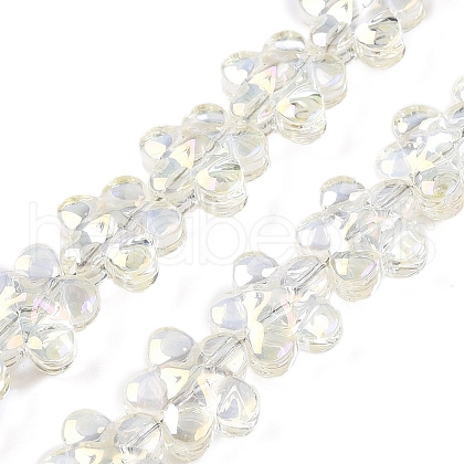 Electroplate Glass Beads Strands EGLA-T028-02D-1