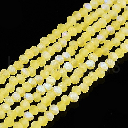 Transparent Glass Beads Strands EGLA-A044-T1mm-MB29-1