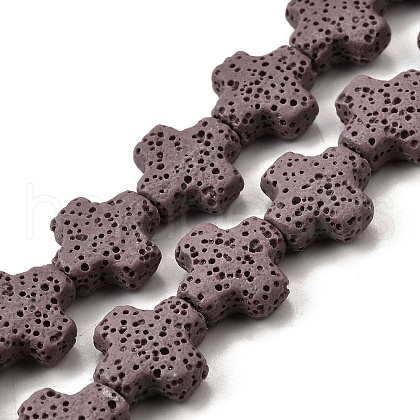 Natural Lava Rock Beads Strands G-L498-E02-01C-1
