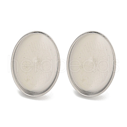 Anti-Tarnish 304 Stainless Steel Stud Earring Finding EJEW-U022-11P-1