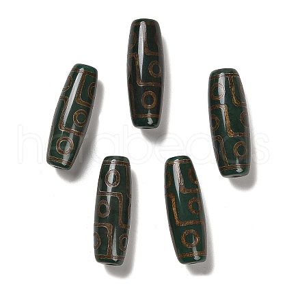 Tibetan Style dZi Beads TDZI-R002-02B-1