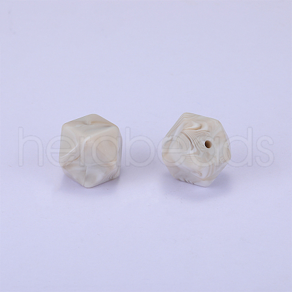 Hexagonal Silicone Beads SI-JX0020A-69-1