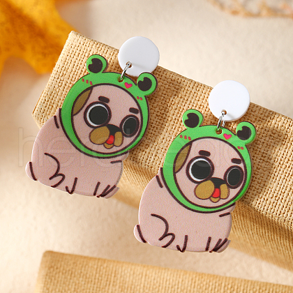 Funny Animal Acrylic Stud Earrings FM4480-4-1