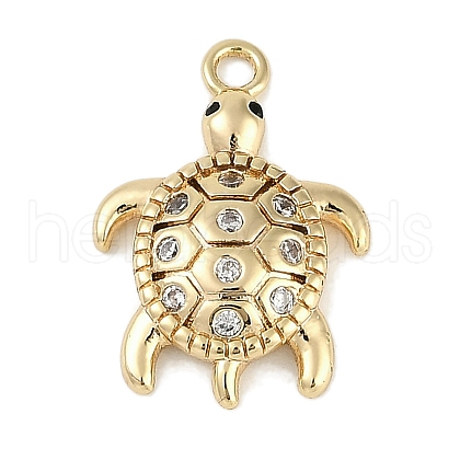 Brass Micro Pave Cubic Zirconia Pendants KK-I719-33G-1