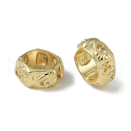 Rack Plating Brass Beads KK-A220-25C-G-1