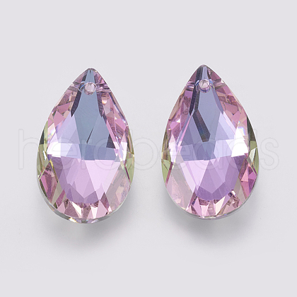 K9 Glass Rhinestone Pendants GLAA-K034-K01-1