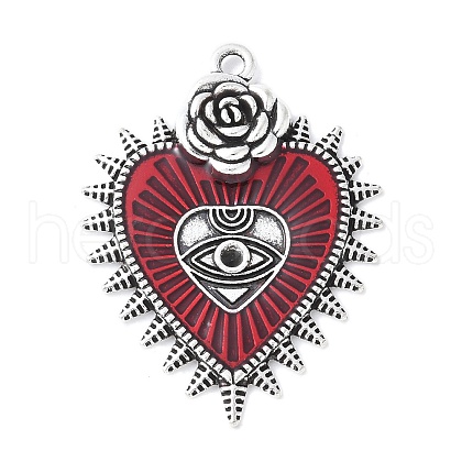 Alloy Enamel Pendants PALLOY-Q031-04AS-B-1