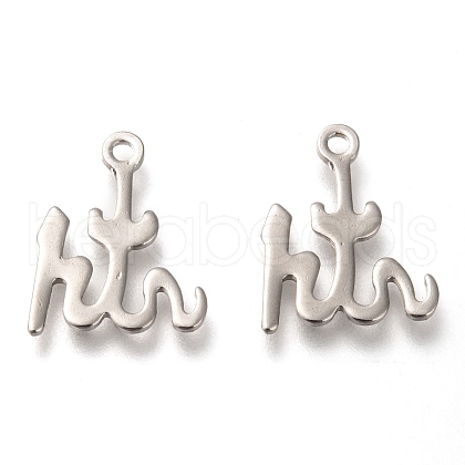 Non-Tarnish 304 Stainless Steel Pendants STAS-P266-10P-1