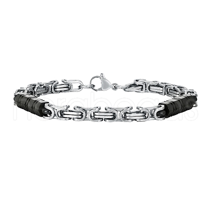 Fashionable Stainless Steel Chain Bracelets for Men PW-WGD2689-01-1