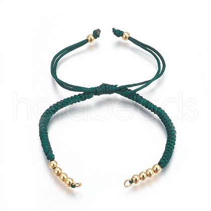 Nylon Cord Braided Bead Bracelets Making BJEW-F360-F02-1