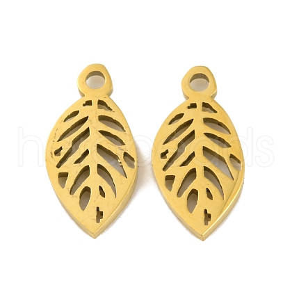 Ion Plating(IP) 304 Stainless Steel Charms STAS-D051-33G-1