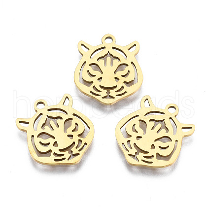 Ion Plating(IP) 201 Stainless Steel Pendants STAS-T044-282G-1