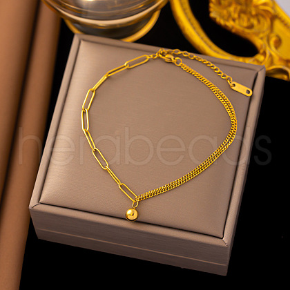 Stainless Steel Alloy Charm Anklets WG33B59-21-1