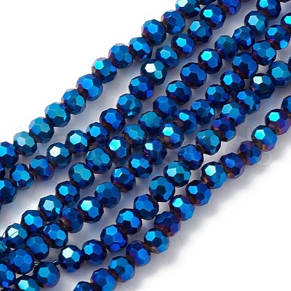 Electroplate Glass Beads Strands EGLA-K015-10A-1
