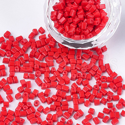 Baking Paint Glass Beads SEED-S023-11A-06-1