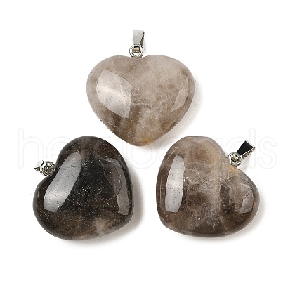 Natural Smoky Quartz Pendants G-A249-04B-03P-1