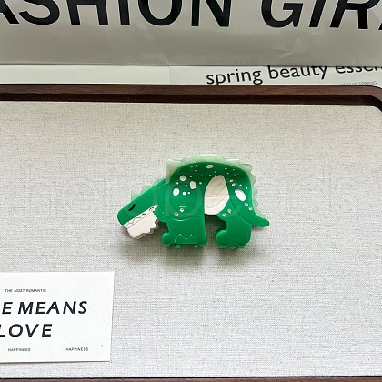 Dinosaur Cellulose Acetate Claw Hair Clips PW-WGB8033-01-1