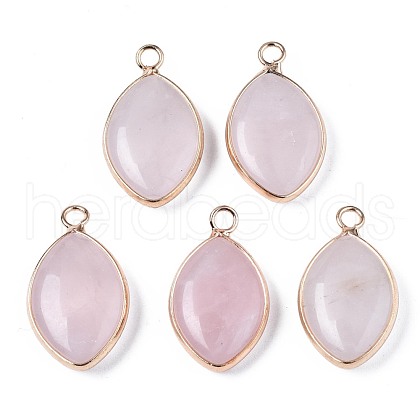Natural Rose Quartz Pendants G-S359-318C-1