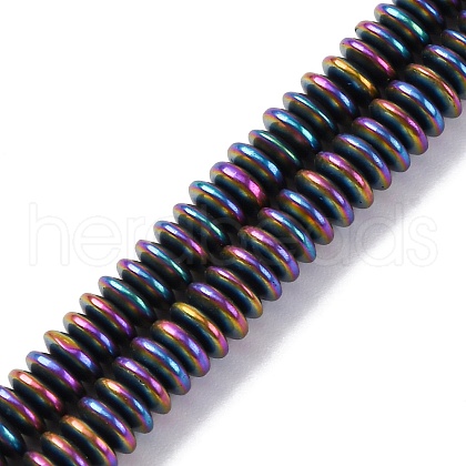 Electroplated Non-magnetic Hematite Beads Strands G-P571-B01-01A-1