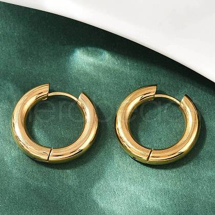 202 Stainless Steel Polishing Hoop Earrings EJEW-M106-02G-02-1