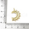 Brass Micro Pave Cubic Zirconia Pendants KK-M322-44G-3