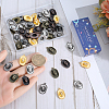 SUNNYCLUE 60Pcs 5 Colors Tibetan Style Alloy Hat Pendants FIND-SC0010-86-3