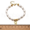 304 Stainless Steel Dog Charm Bracelets for Women BJEW-C098-10G-5